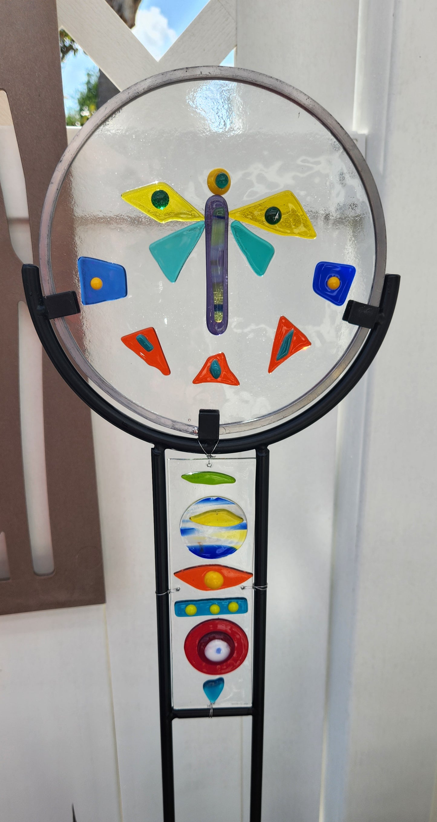 Fused Glass Yard Art with LC and Tommy Tobey