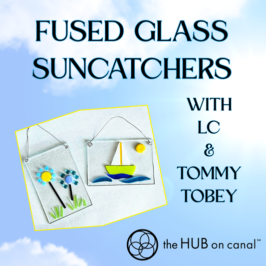 Fused Glass Suncatchers with LC and Tommy Tobey