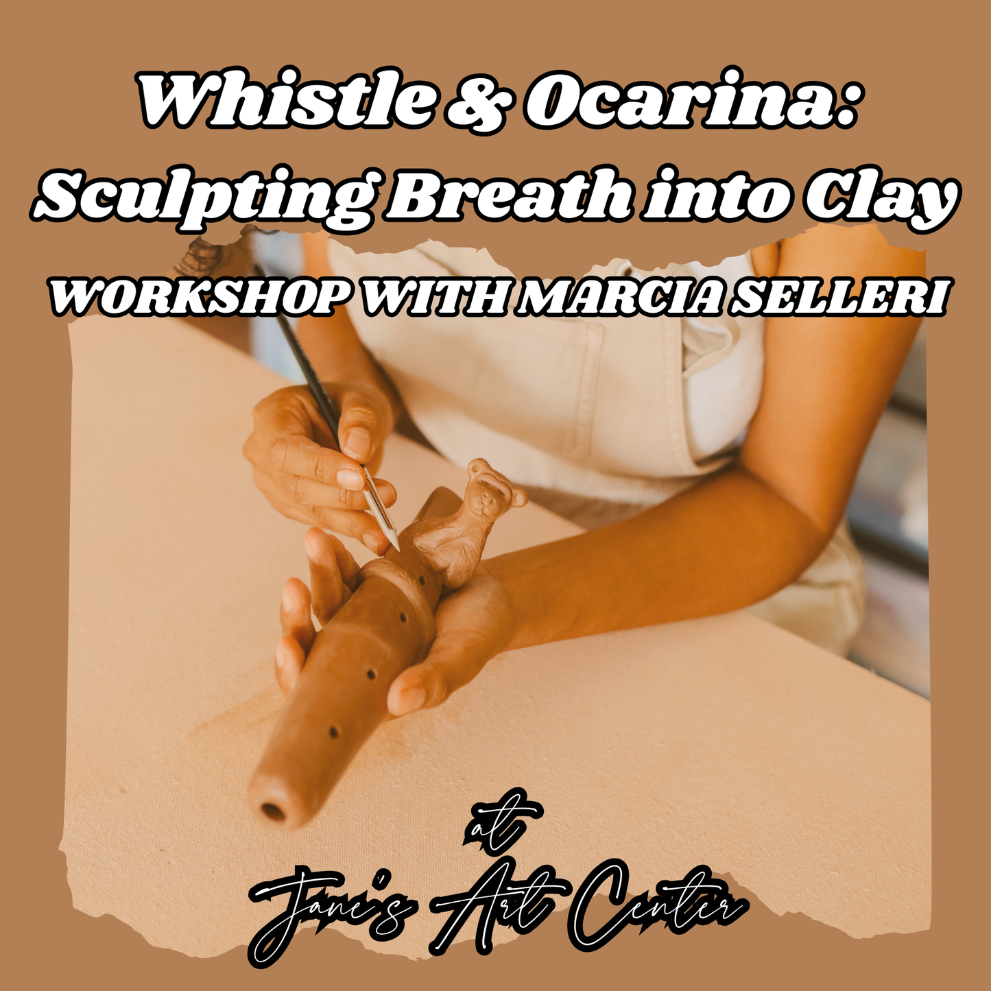 Whistle & Ocarina: Sculpting Breath into Clay Workshop with Marcia Selleri